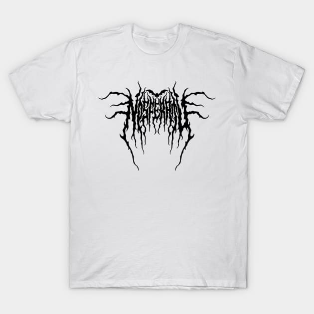 Black Metal Nosferatu (Black Text) T-Shirt by The Footcandle Collection